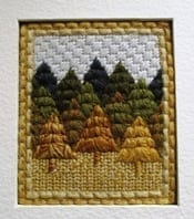 Rachel Doyle Trees in Canvas Stitches Kit