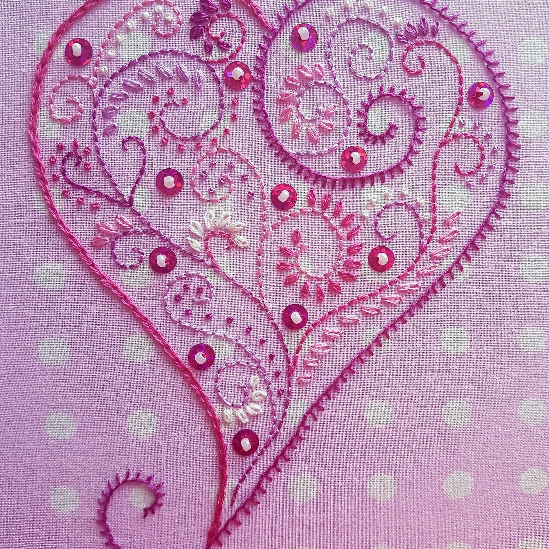Mindful Embroidery: Beginners Rustic Heart Embroidery Kit