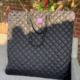 Back in Stock-  Quilted Slate Frame and Tote Bags