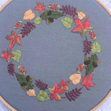 Autumn Wreath Embroidery Kit by Sarah Smith
