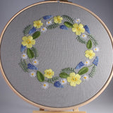 Spring Wreath Embroidery Kit by Sarah Smith