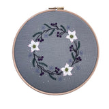 RSN Exclusive Winter Wreath Embroidery Kit by Sarah Smith