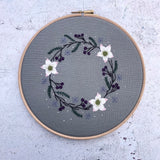 RSN Exclusive Winter Wreath Embroidery Kit by Sarah Smith