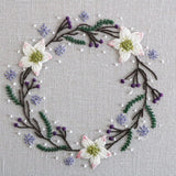 RSN Exclusive Winter Wreath Embroidery Kit by Sarah Smith