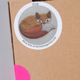 Metal Thread Fox Embroidery Kit