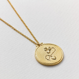 Alex Monroe Gold Embroidery Hoop Necklace