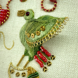 RSN Exclusive Green Fire Bird Stumpwork Embroidery Kit