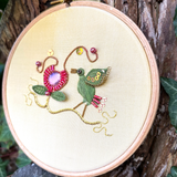 RSN Exclusive Green Fire Bird Stumpwork Embroidery Kit