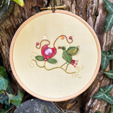 RSN Exclusive Green Fire Bird Stumpwork Embroidery Kit