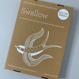 Silk and Metal Thread Swallow Embroidery Kit