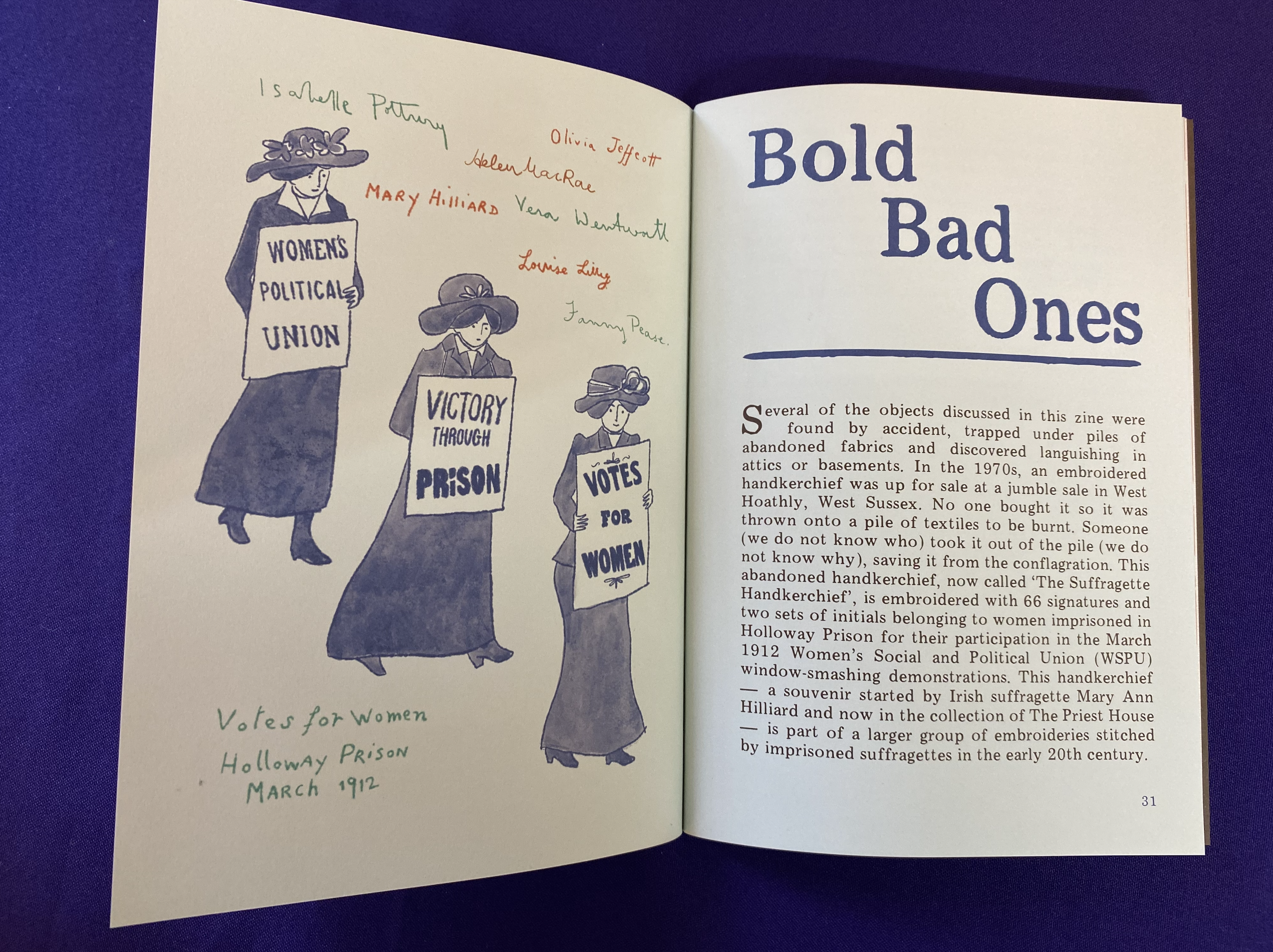 Stitching Freedom - Embroidery and Incarceration by Isabella Rosner