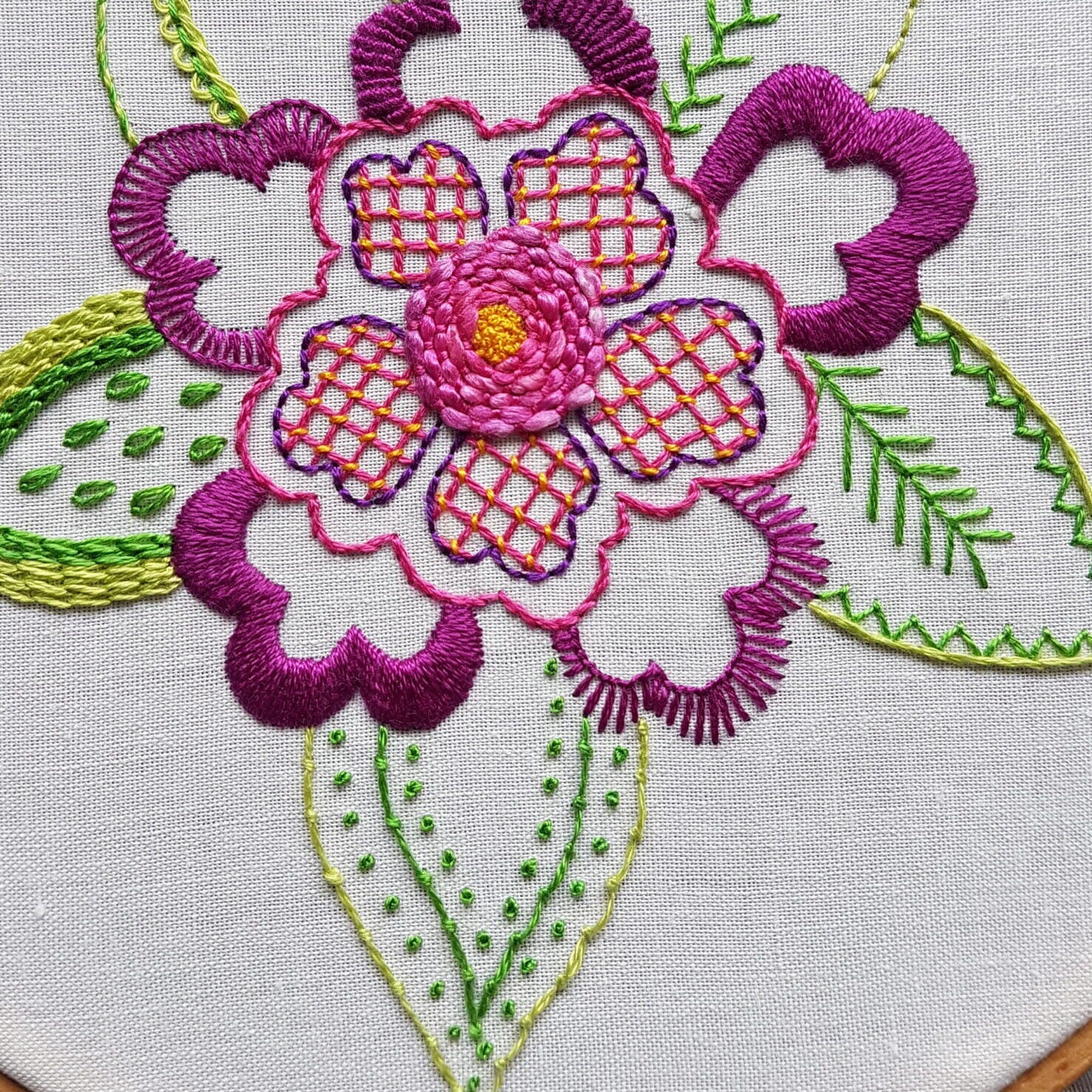 Mindful Embroidery: Beginners Flower Sampler Embroidery Kit