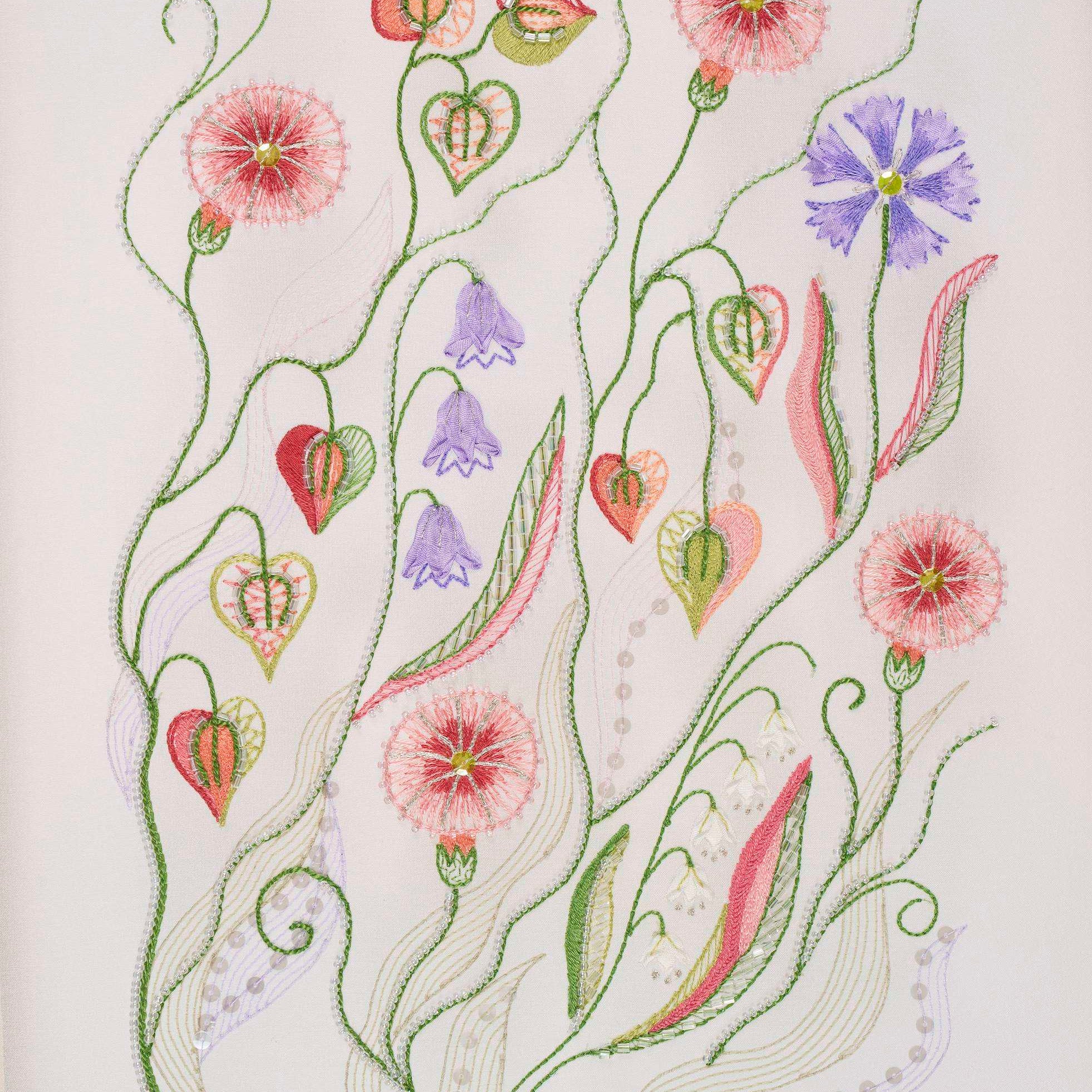 Wildflower Meadow in Couture Embroidery