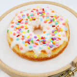3D Punch Needle Embroidery: Vanilla Sprinkle Donut with Youmeng Liu