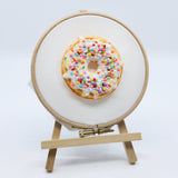 3D Punch Needle Embroidery: Vanilla Sprinkle Donut with Youmeng Liu