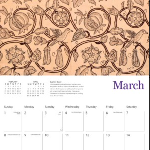 The Royal School Of Needlework Calendar 2026