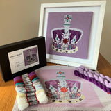 The Jubilee Crown Needlepoint Kit Contents Frame