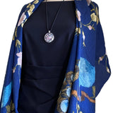 RSN Collection Silk and Wool Peacock Scarf