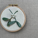 RSN Exclusive Mistletoe Embroidery Kit by Masako Newton