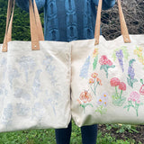Stitch Your Flowers Tote Bag
