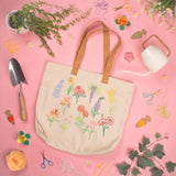 Stitch Your Flowers Tote Bag