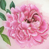 Peony in Silk Painting and Hand Beading with Charlotte Krone