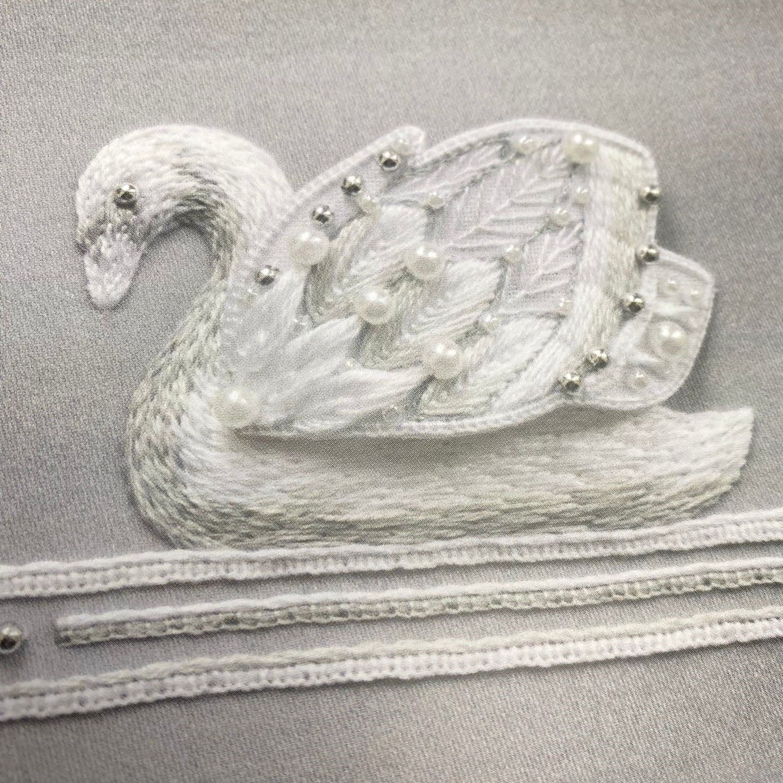Stumpwork Swan by Helen Richman