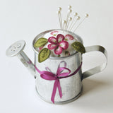 Watering Can Pin Cushion Embroidery Kit by Helen Richman