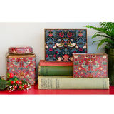 William Morris Red Strawberry Thief Small Chocolate Peppermint Creams Tin