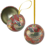 Arts & Crafts Strawberry Thief Baubles filled with Honeycomb