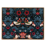 William Morris Green Strawberry Thief Small Rectangular Tin filled with Honeycomb Crunch